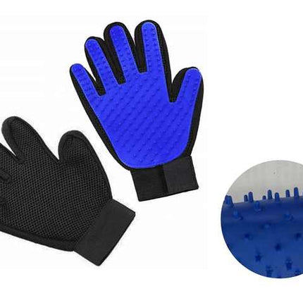 Buyohlic Grooming Mitt for Dogs, Cats, Rabbits & Horses with Long/Short/Curly Hair | Pet Hair Gloves for Pet Hair Removal Pet Grooming Glove - Gentle Deshedding Brush Glove