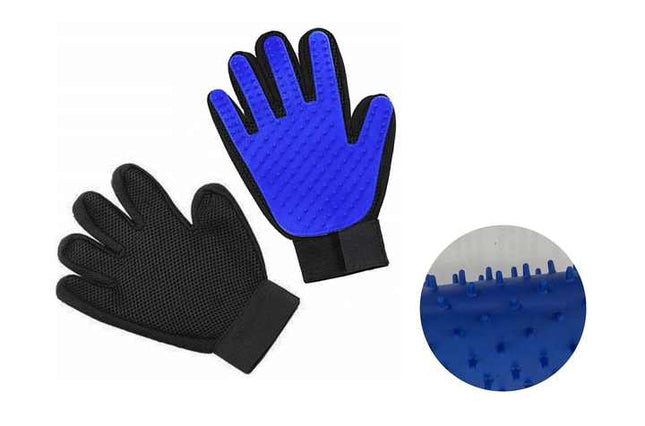 Buyohlic Grooming Mitt for Dogs, Cats, Rabbits & Horses with Long/Short/Curly Hair | Pet Hair Gloves for Pet Hair Removal Pet Grooming Glove - Gentle Deshedding Brush Glove