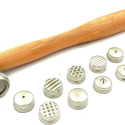 Multi Face Interchangeable Texture Texturing Hammer for Fashion Jewelry Tools
