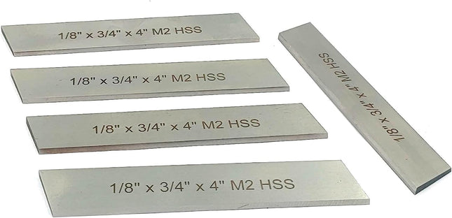 HSS Blades 1/8" x 3/4" (Wide) x 4" (Long) for Lathe Parting Cut Off & Tool Holders (Copy)