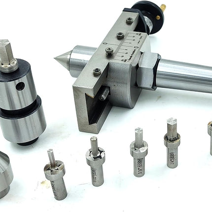 Precision Taper Turning Attachment with Live & Dead Center, Broaching Quill & Imperial Broaches