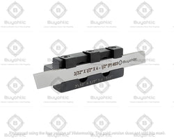 Lathe cut off tool holder front angle view