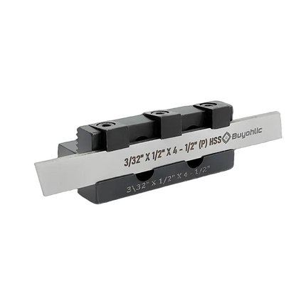 Adjustable T-Parting & Cut Off Tool Holder with Blade for Lathe Machine