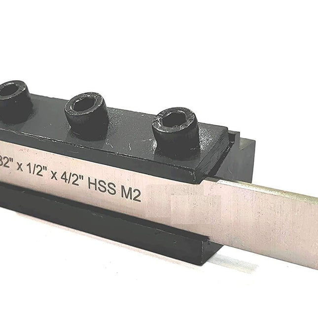 Non- Adjustable T-Parting Cut off Holder with Blade for Lathe Machine Tools