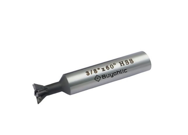 Dovetail Cutter HSS 60° – Durable Double-Edged End Mill Tool for Metalworking & Machining