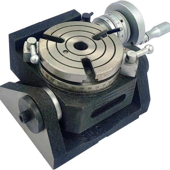 Horizontal Vertical 4" Inch II 110 mm - MT2 Center Bore Rotary Milling Tables
