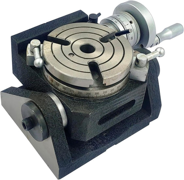 Horizontal Vertical 4" Inch II 110 mm - MT2 Center Bore Rotary Milling Tables