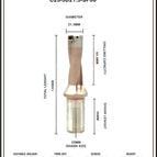 Dia 21.5 mm~3D~25 mm Shank