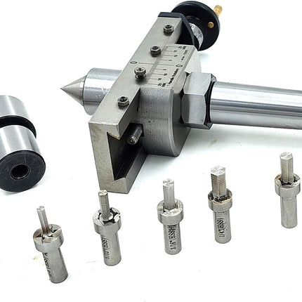 Precision Taper Turning Attachment with Live & Dead Center, Broaching Quill & Imperial Broaches