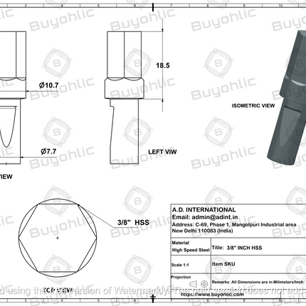 Lathe's Live Revolving Center-Centre with HSS Hardened Broaches