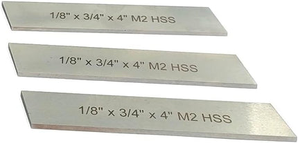 HSS Blades 1/8" x 3/4" (Wide) x 4" (Long) for Lathe Parting Cut Off & Tool Holders (Copy)