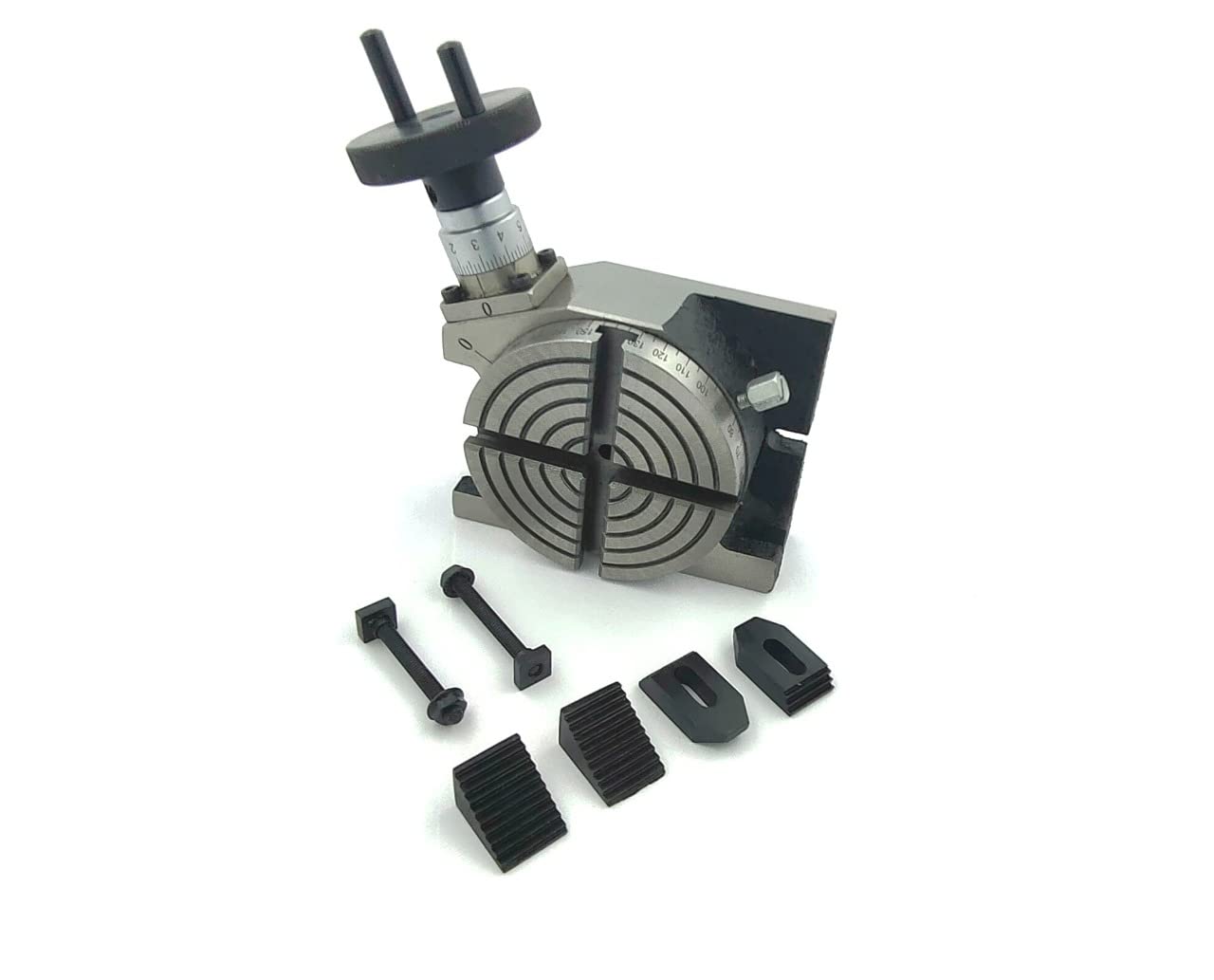 3 Inch 80 MM Rotary Table With 24 Pcs Clamp Kit Indexing Milling Machine Tools