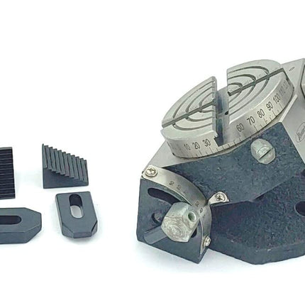 Small HV 3" Inch II 80 mm Rotary Milling Indexing Table with Clamp Kit