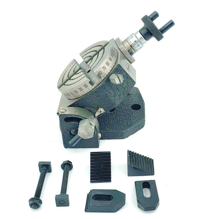 Small HV 3" Inch II 80 mm Rotary Milling Indexing Table with Clamp Kit