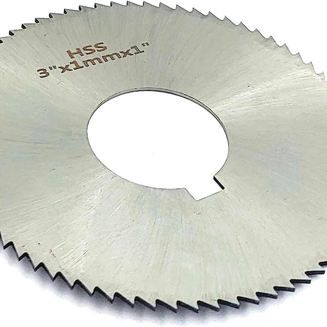 Pack of 3 Pcs Slitting Saw Cutting HSS M2 Blades- Keyway Hole