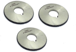 Pack of 3 Pcs Slitting Saw Cutting HSS M2 Blades- Keyway Hole