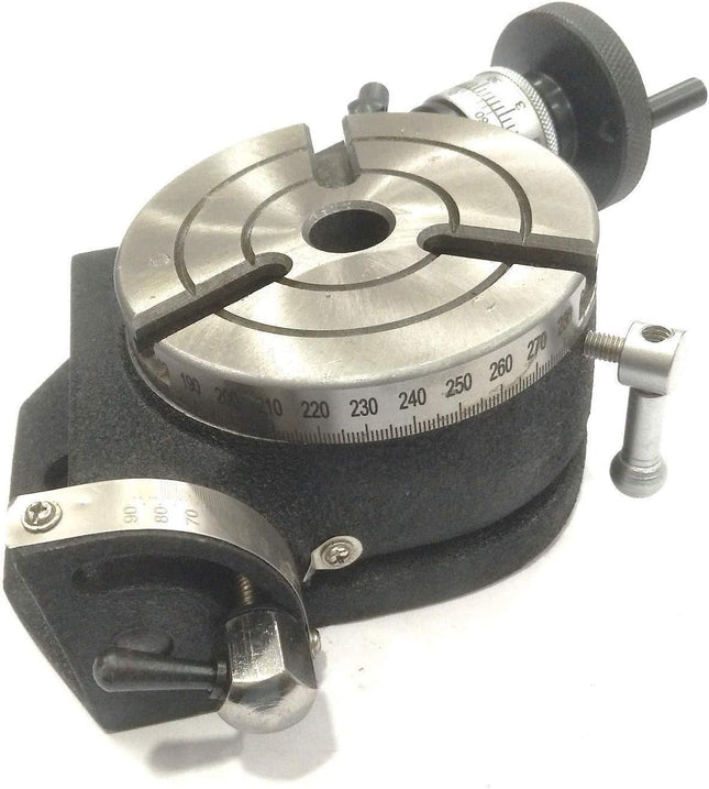 Horizontal Vertical 4" Inch II 100 mm - MT2 Center Bore Tilting Rotary Milling Tables