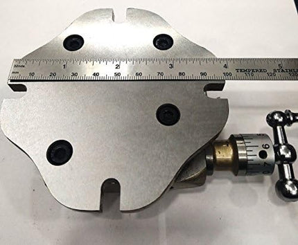 Small Watchmaker 2-3/4" (2.75 Inch) Rotary Table with 50 mm Chuck and Back Plate