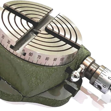 Small Watchmaker 2-3/4" (2.75 Inch) Rotary Table with 50 mm Chuck and Back Plate