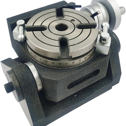 Horizontal Vertical 4" Inch II 110 mm - MT2 Center Bore Rotary Milling Tables