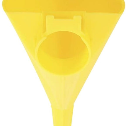 Plastic Funnel for Type I Metal Safety Cans, 5"x 7"x 12", Made of Chemically Resistant High-Density Polyethylene, Yellow,