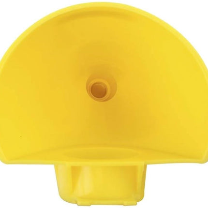 Plastic Funnel for Type I Metal Safety Cans, 5"x 7"x 12", Made of Chemically Resistant High-Density Polyethylene, Yellow,