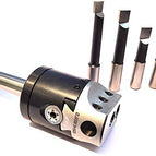 with MT2 Shank (M10 x 1.5 Drawbar) with 5 HSS Tools