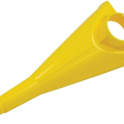 Plastic Funnel for Type I Metal Safety Cans, 5"x 7"x 12", Made of Chemically Resistant High-Density Polyethylene, Yellow,