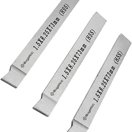 Mini Lathe HSS Parting Tool Blade 1.5 × 8.25 × 73 mm for CNC Milling & Precision Machining