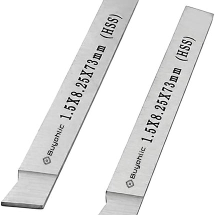 Mini Lathe HSS Parting Tool Blade 1.5 × 8.25 × 73 mm for CNC Milling & Precision Machining