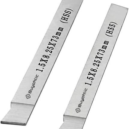 Mini Lathe Parting Tool Cut Off HSS Blade 1.5 × 8.25 × 73 mm for CNC Milling & Precision Machining | Semi-Finishing and Finishing Applications | Fits Mini Lathes