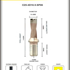 Dia 16.5 mm~4D~25 mm Shank