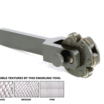 6 Knurls Rotating Head Knurling Tool -Multi Knurl Pitch Design