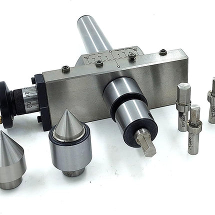 Precision Taper Turning Attachment with Live & Dead Center, Broaching Quill & Imperial Broaches