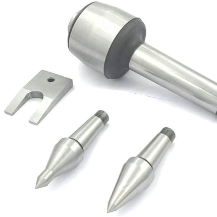 CNC Long Spindle Live Revolving Center MT4 with Interchangeable Tips Under 10 Microns Runout Lathe Turning