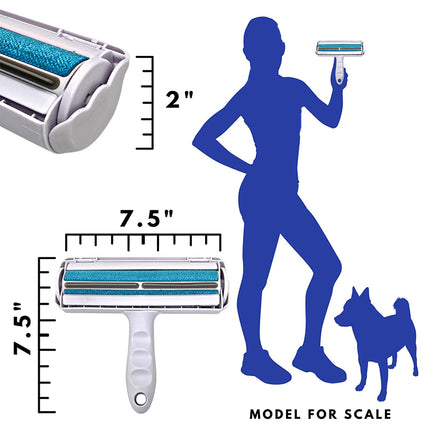 Buyohlic Pet Hair Remover and Reusable Lint Roller Cat and Dog Hair Remover for Furniture, Couch, Carpet, Clothing and Bedding