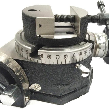 Milling Indexing 4"/100 mm Rotary Table Horizontal Vertical with Suitable Round Vices & Clamp Kits