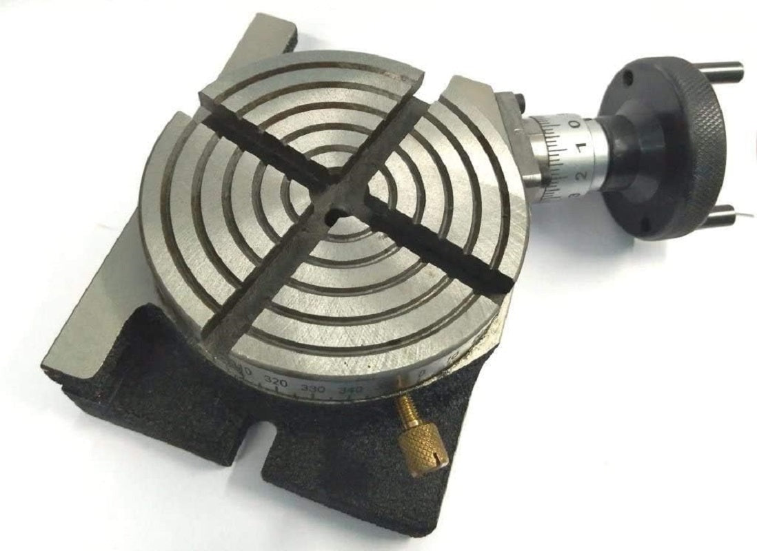 Chuck Ratory Table Rotary Table With 70 mm 4 Jaw Independent Chuck and back Plate ...