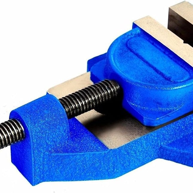 Caste Iron Drill Press Vise Vice Tilting Jaw- Steel Hardened Jaws