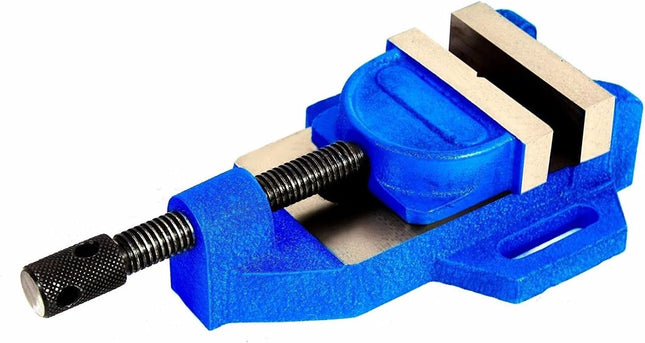 Caste Iron Drill Press Vise Vice Tilting Jaw- Steel Hardened Jaws