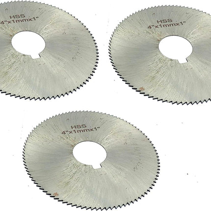Pack of 3 Pcs Slitting Saw Cutting HSS M2 Blades- Keyway Hole