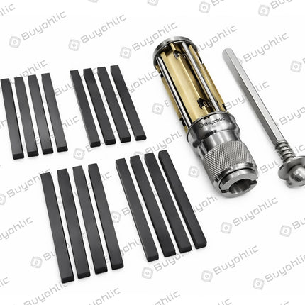 Buyohlic's Adjustable Engine Cylinder Honing Machine Kit with Replaceable Abrasive Stones