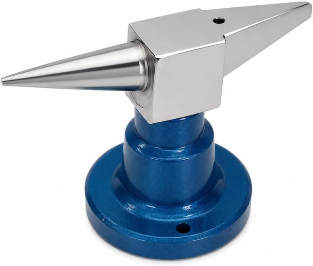 BUYOHLIC Double Horn Jewelers Anvil with Round Base for Ring Forming, Wire Bending & Metal Shaping
