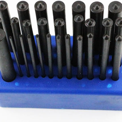 Buyohlic 28 Piece Transfer Punch Set, 3/32" - 1/2", Heat Treated Alloy Steel Forging