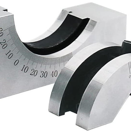 Buyohlic's Adjustable Angle Block - 95 x 45 x 48 MM Multifunctional V Block Milling 0-60° for Milling Machine Planer