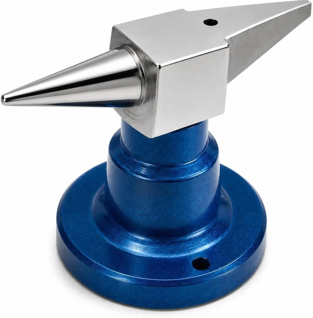 BUYOHLIC Double Horn Jewelers Anvil with Round Base for Ring Forming, Wire Bending & Metal Shaping