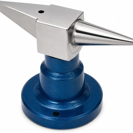 BUYOHLIC Double Horn Jewelers Anvil with Round Base for Ring Forming, Wire Bending & Metal Shaping