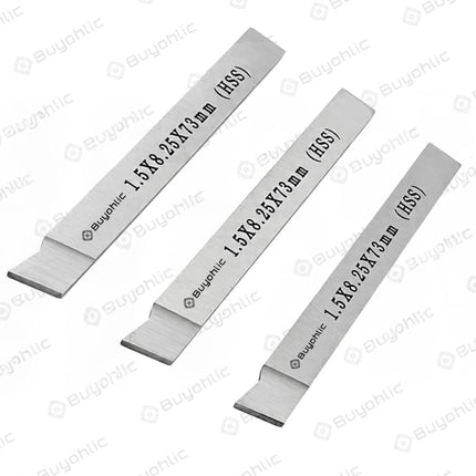 Mini Lathe Parting Tool Cut Off HSS Blade 1.5 × 8.25 × 73 mm for CNC Milling & Precision Machining | Semi-Finishing and Finishing Applications | Fits Mini Lathes