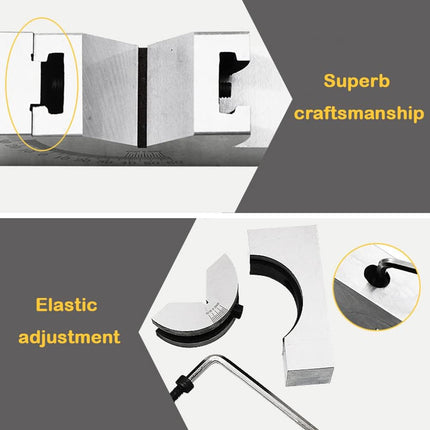 Buyohlic's Adjustable Angle Block - 95 x 45 x 48 MM Multifunctional V Block Milling 0-60° for Milling Machine Planer