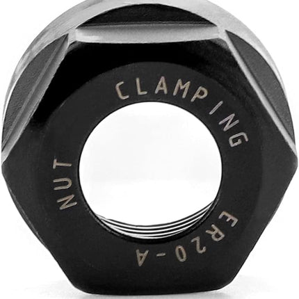ER20 A Collet Clamping Nuts for CNC Milling Chuck Holder Lathe, 4 Pack (Black)
